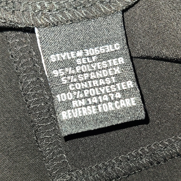 Atelier 29 Black Blouse with Sheer Puff Sleeves - Picture 7 of 7